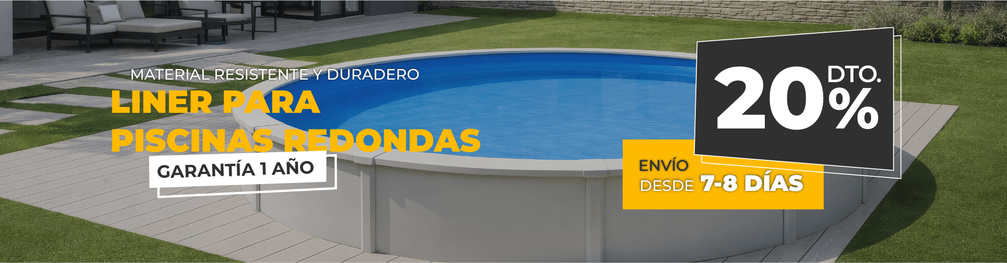 LINER PISCINA REDONDA 20%